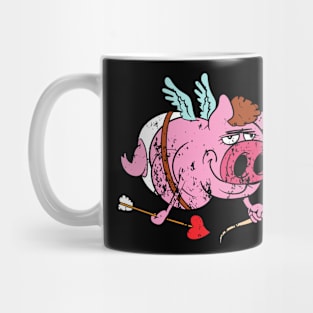 Retro Vintage Grunge Valentine's Day Cupid Mug